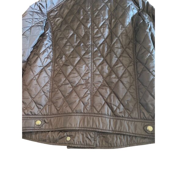 Banana Republic Womens Black Quilted Puffer Jacket SMALL Classic Utility Casual - Picture 11 of 14